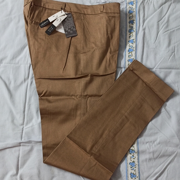 Annabelle Khaki Cotton Trousers - Picture 4 of 4